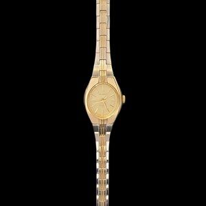 Helbros Quartz Analog Two Tone Ladies Vintage Watch